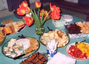 A festive table
